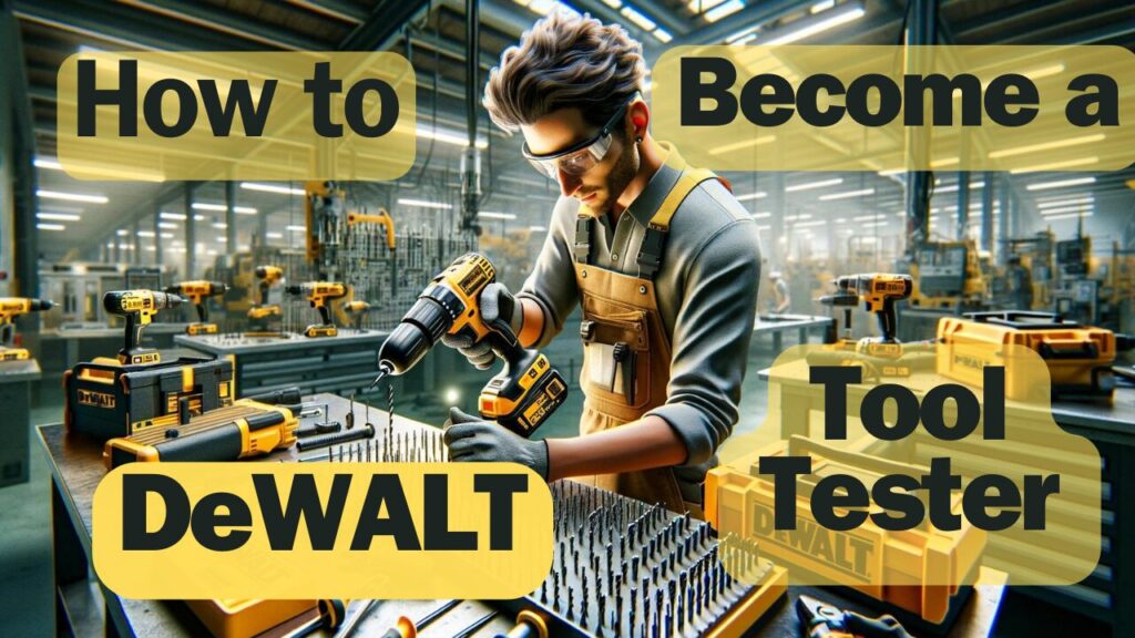 How to Become a Dewalt Tool Tester